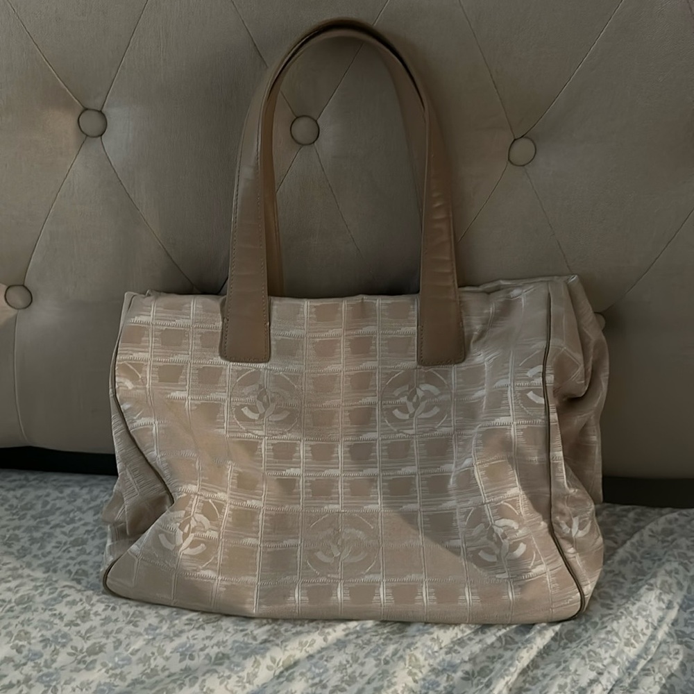Authentic Chanel Nylon Travel Tote
